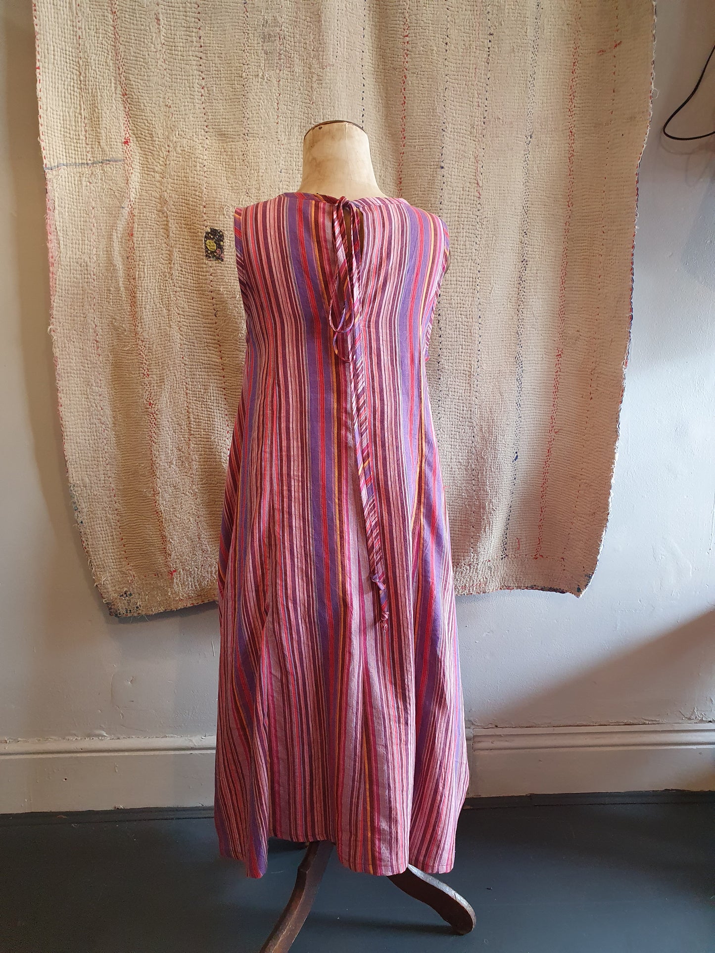 Swing dress in stripes