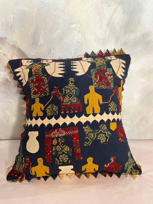 Rabari Hand Applique Pillow