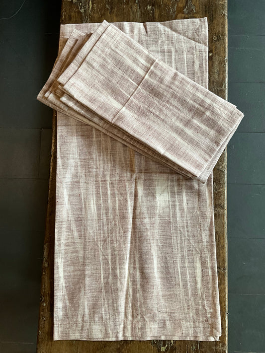 Handwoven Natural Dyed Napkins in Mushroom