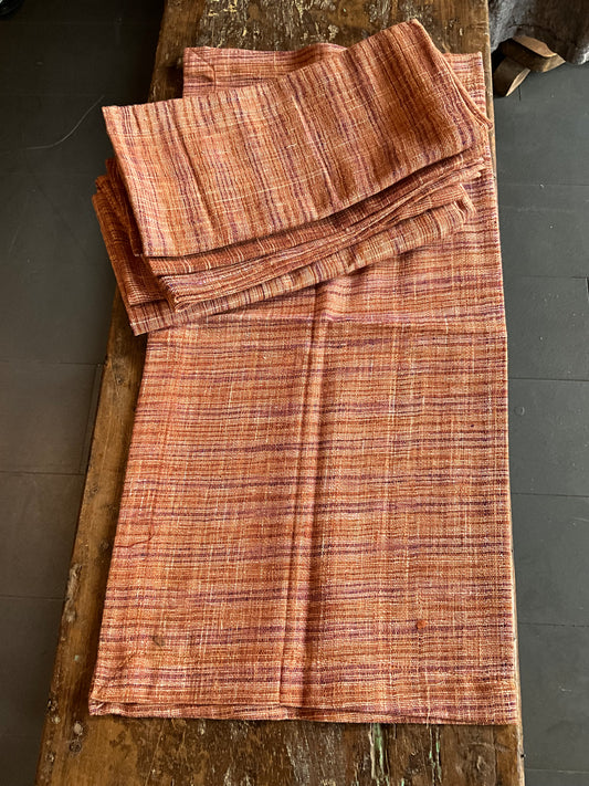 Handwoven Natural Dyed Napkins in Brown