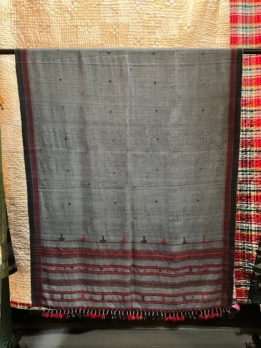 Handwoven Merino Wool / Silk Shawl/Throw