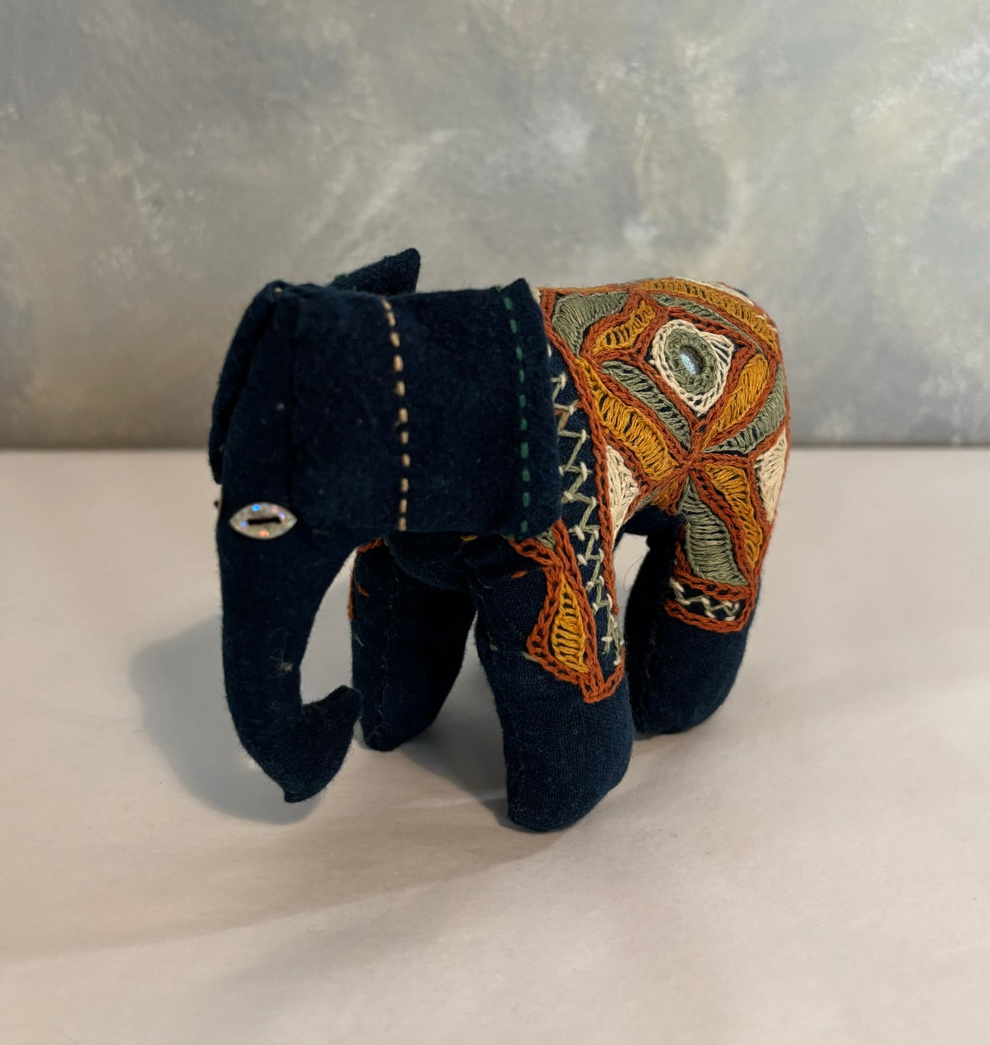 Hand embroidered Elephants
