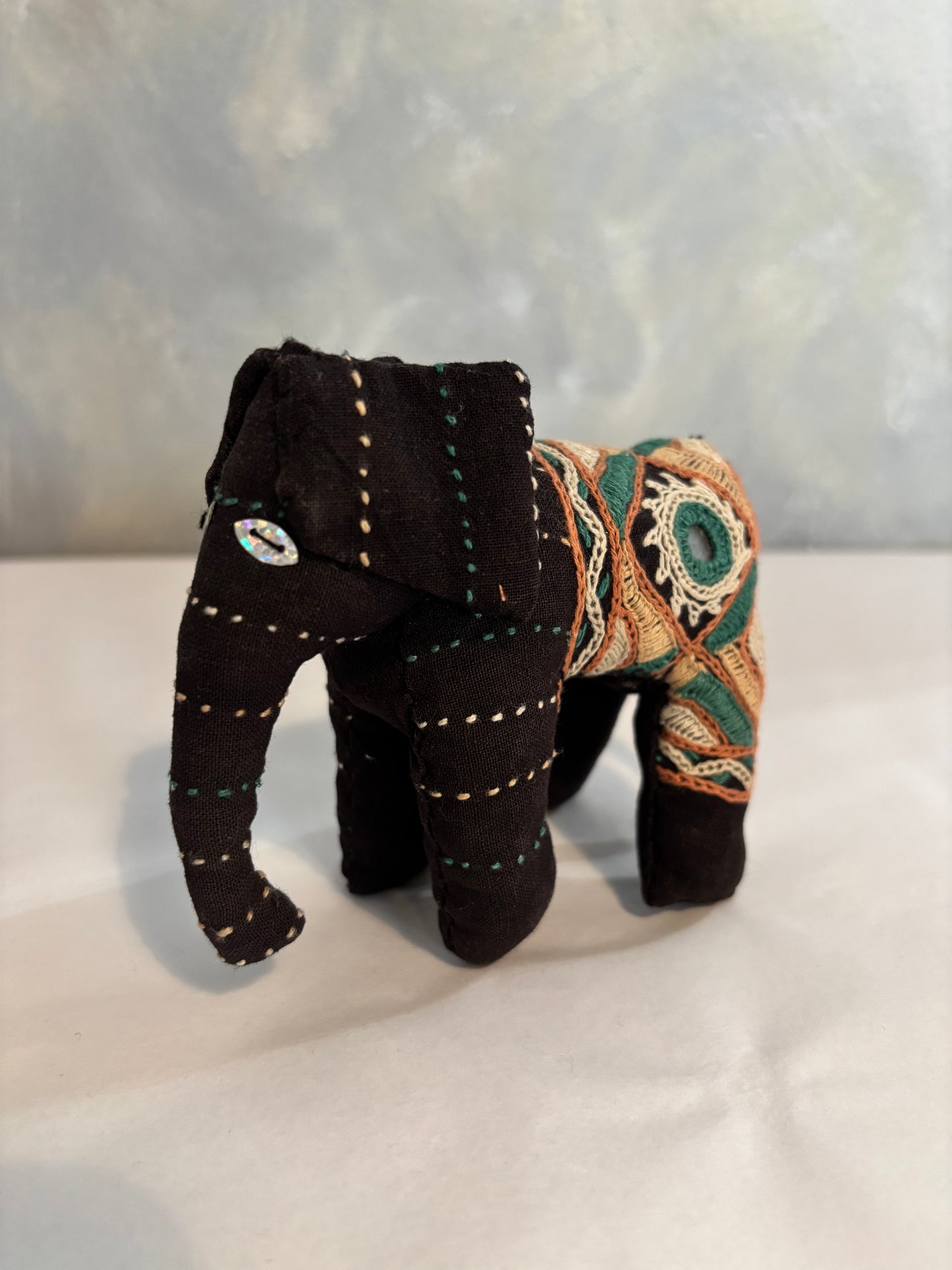 Hand embroidered Elephants