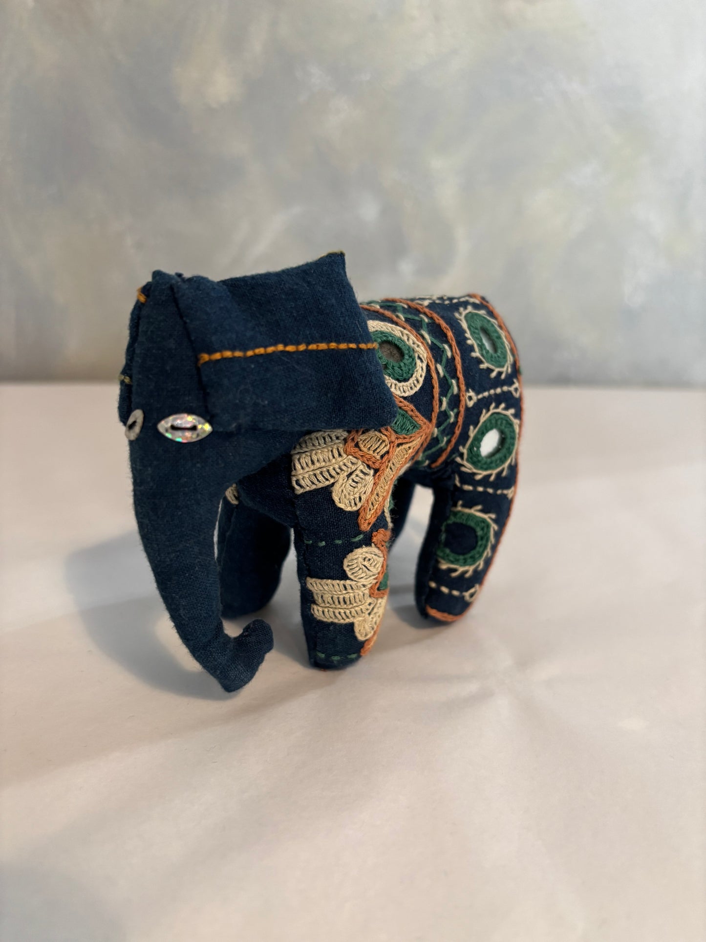 Hand embroidered Elephants