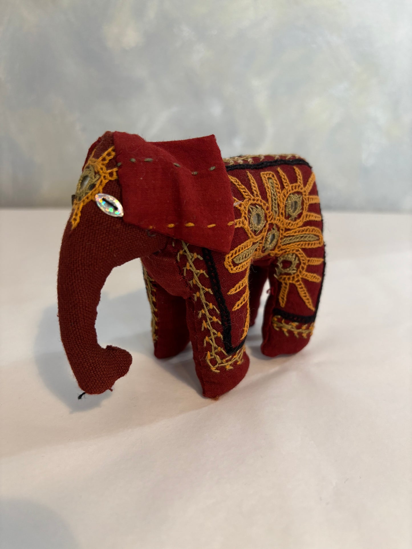 Hand embroidered Elephants
