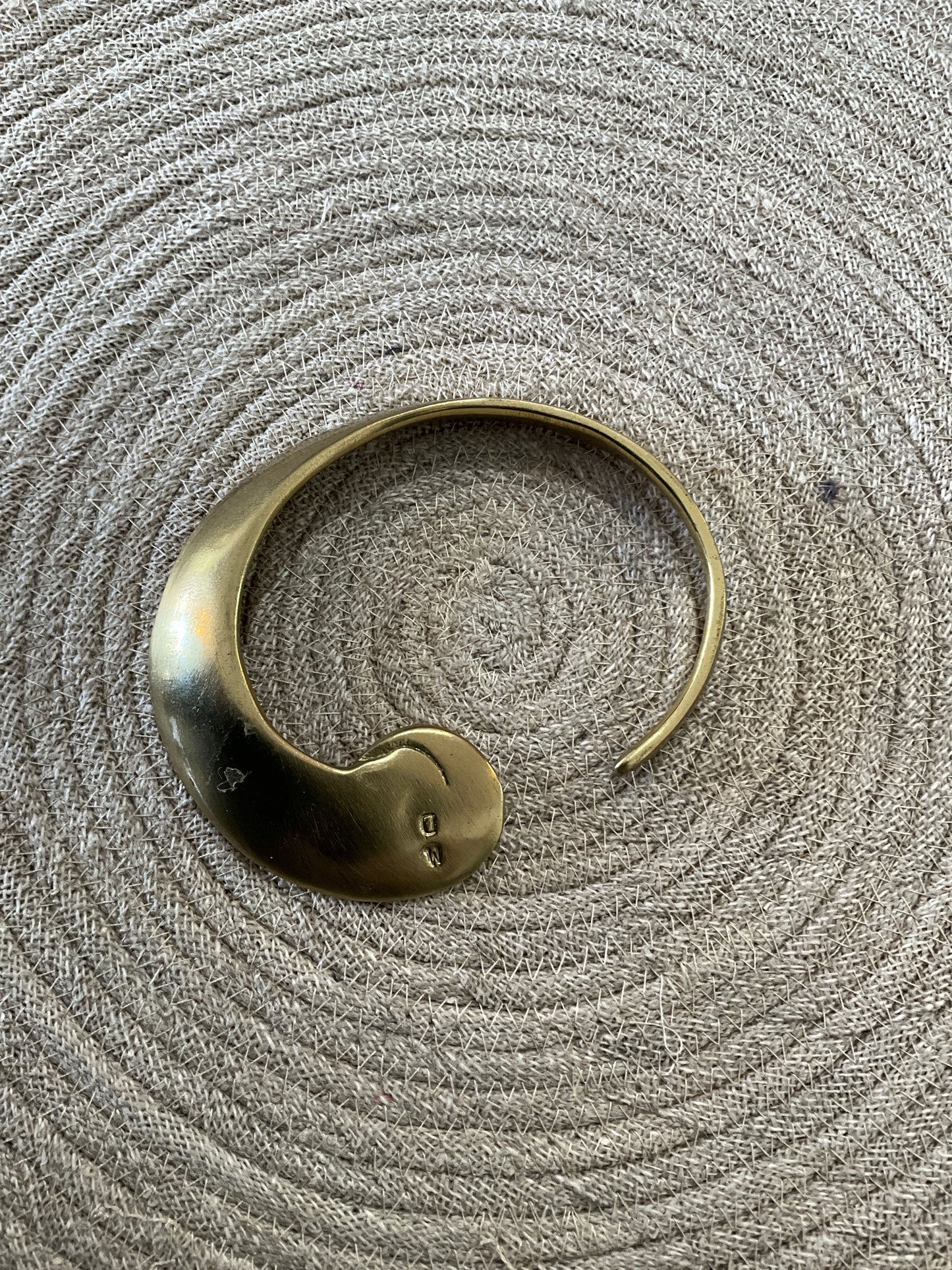Brass shell bracelet