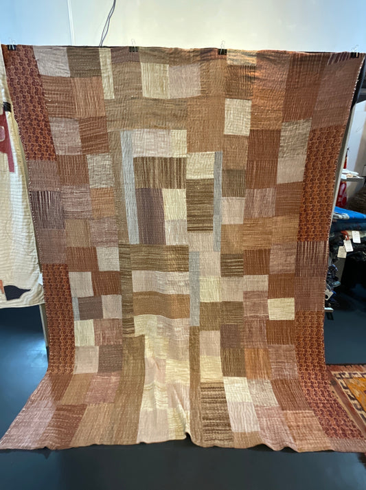 Hand Woven Hand Dyed Hand Stitched quilt by Ashok Bishnoi