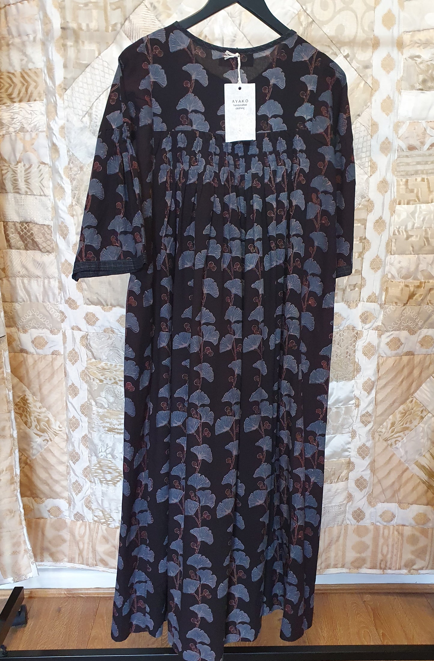 Elise dress in hand blockprinted cotton