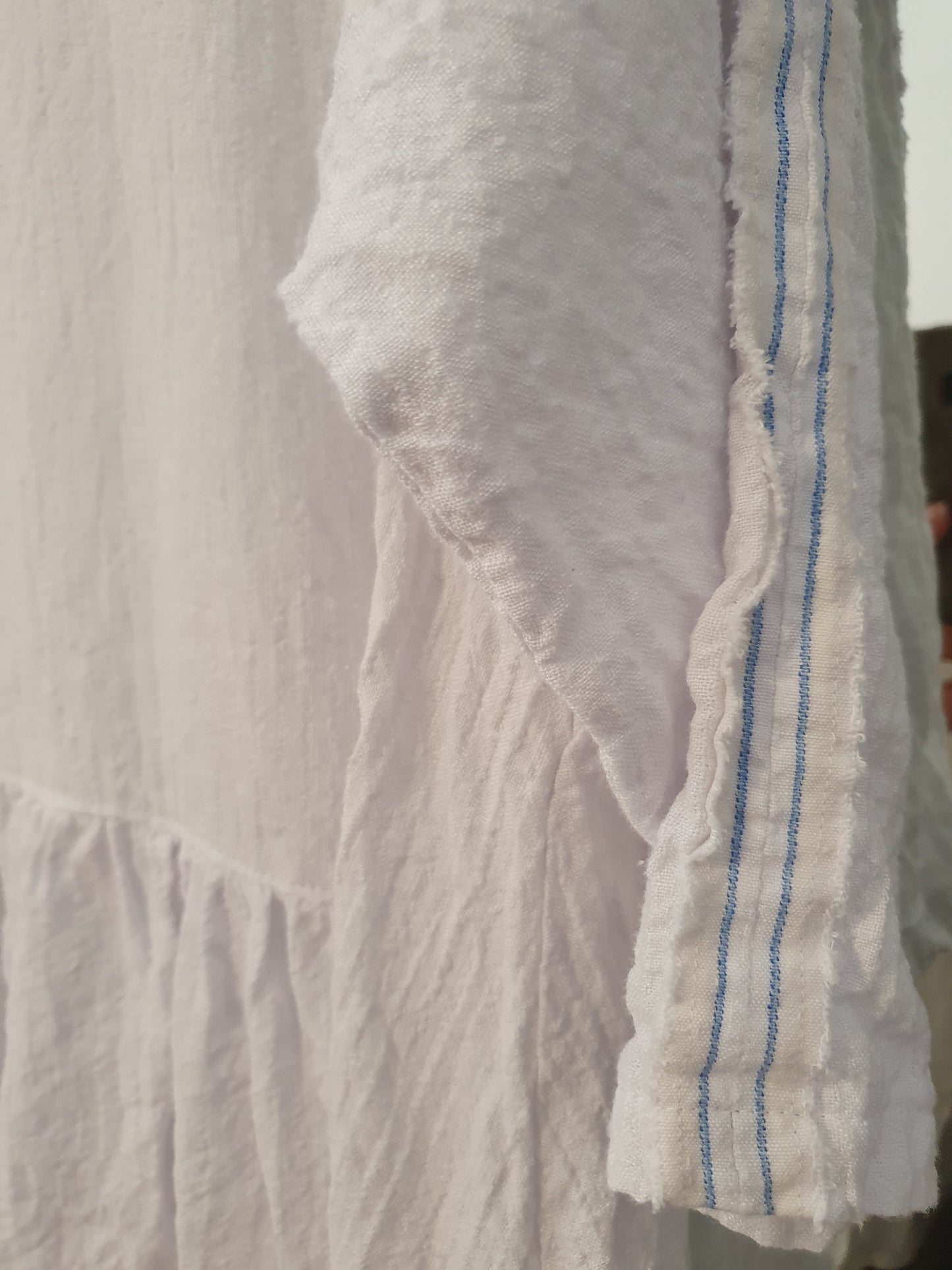 Willow dress in white linen