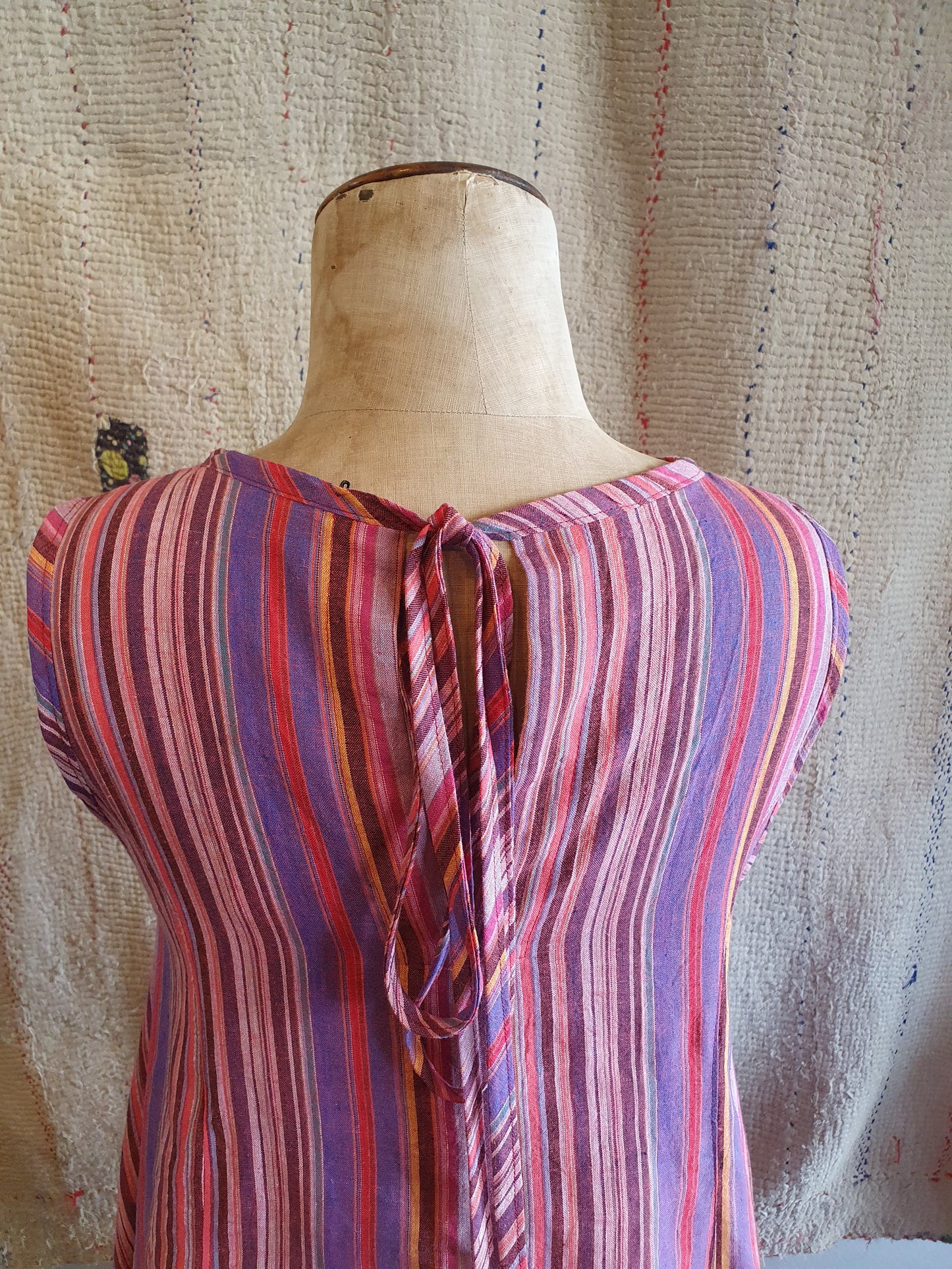 Swing dress in stripes
