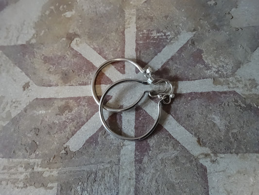 Sterling Silver Hoops by Red Peg