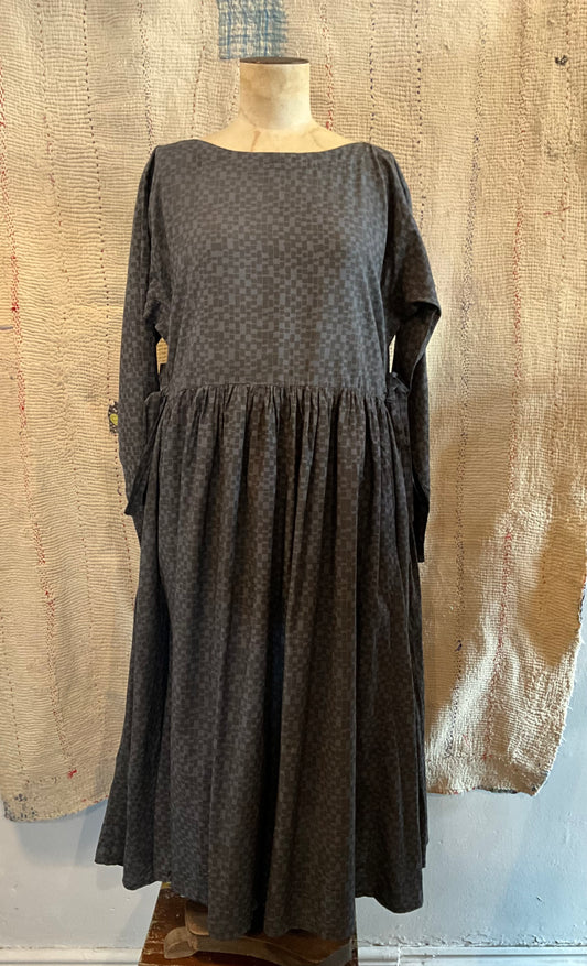 Willow Dress in hand block printed cotton