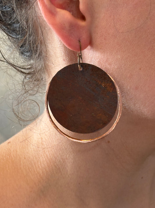 Large Disk Earrings