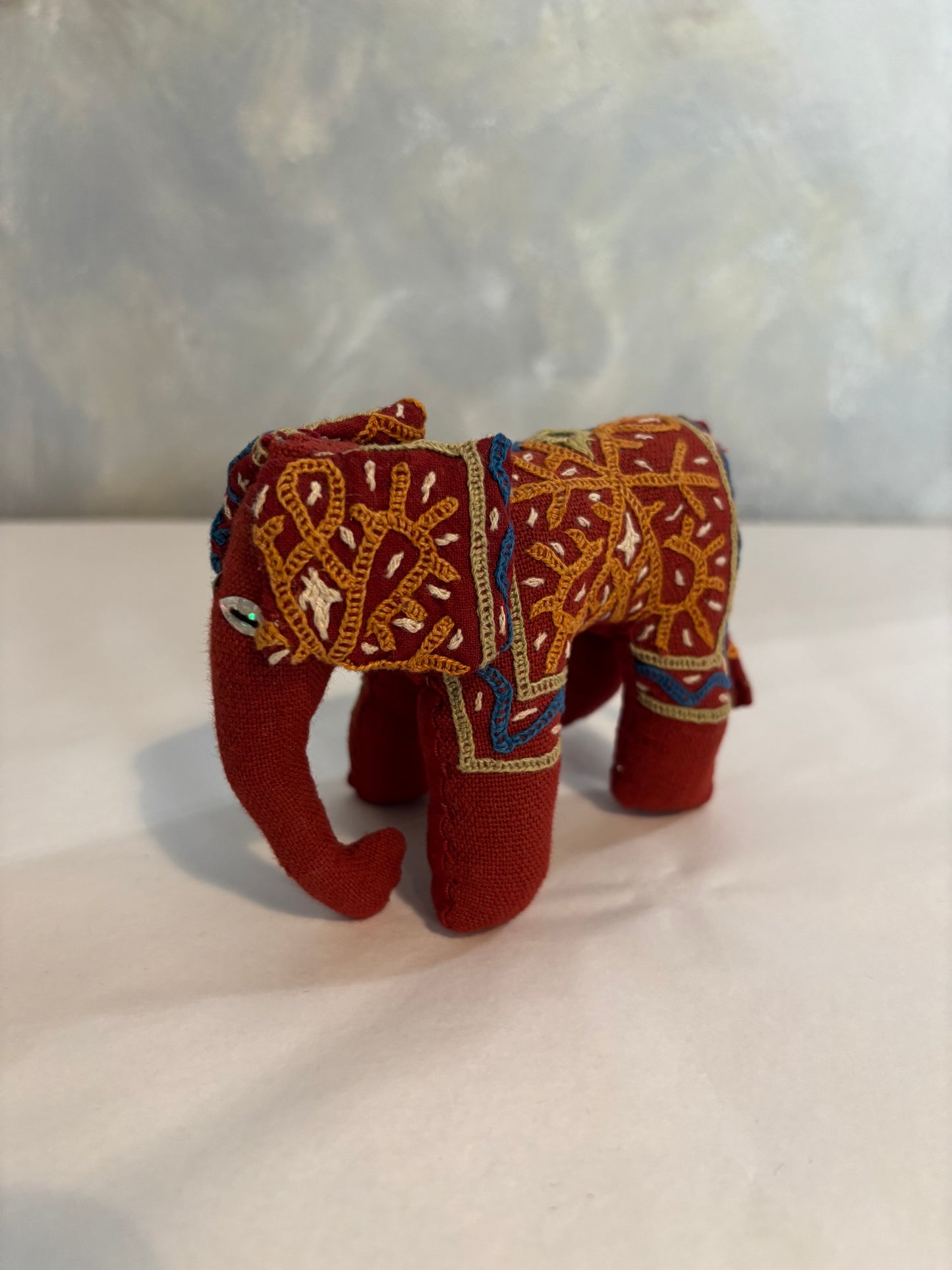 Hand embroidered Elephants