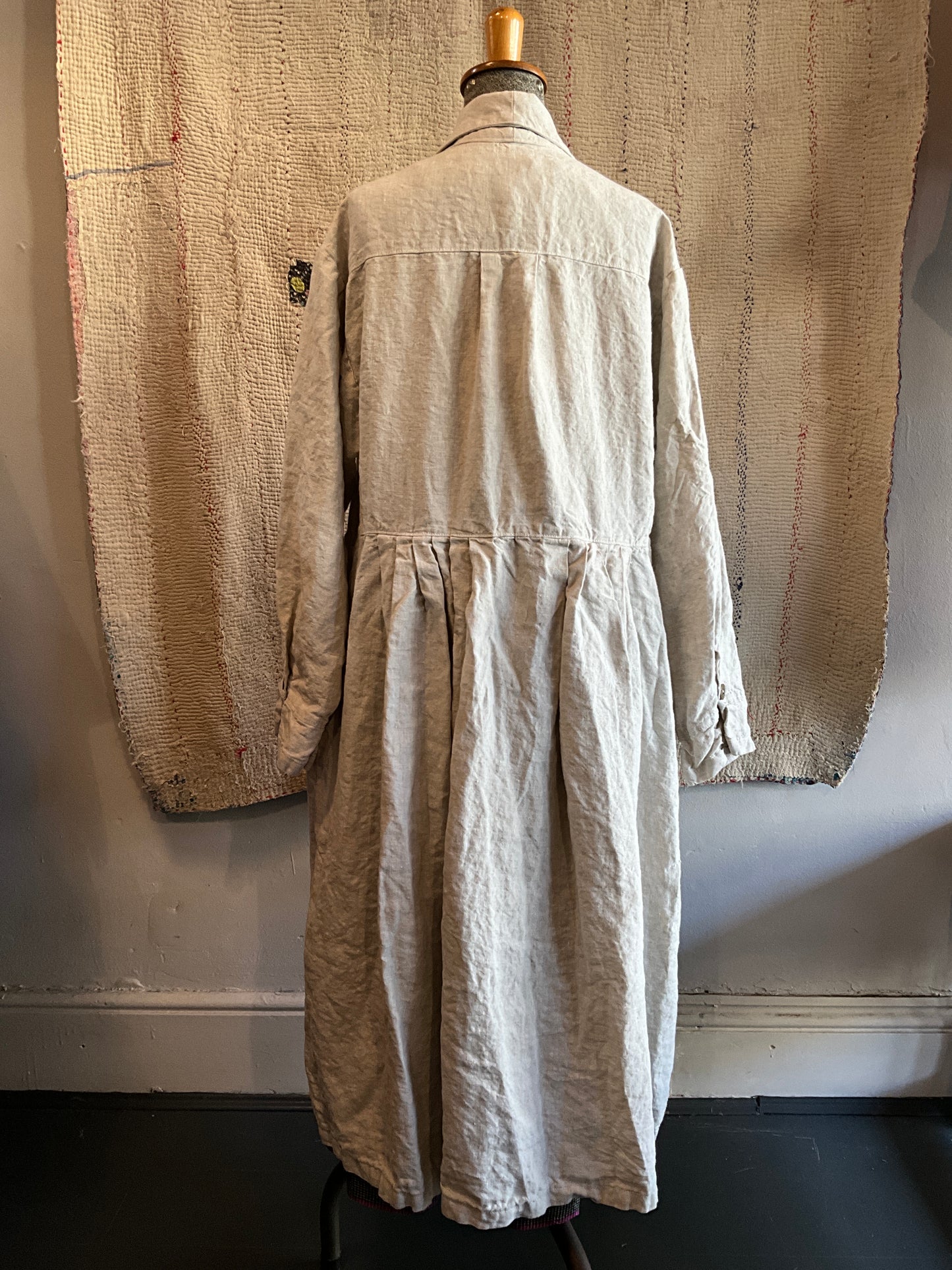 Victoria Linen Duster in Ecru