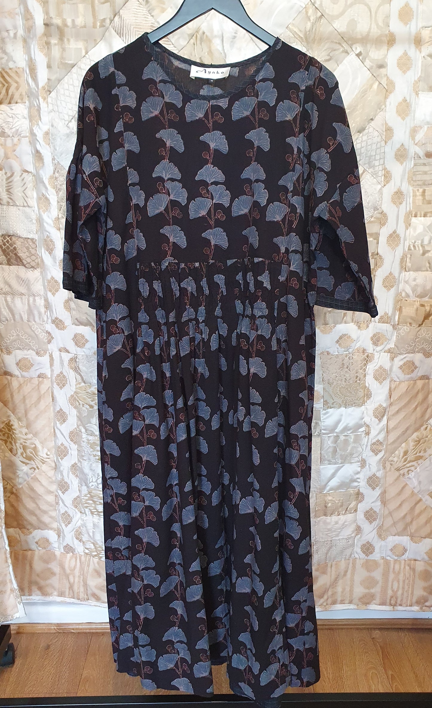 Elise dress in hand blockprinted cotton