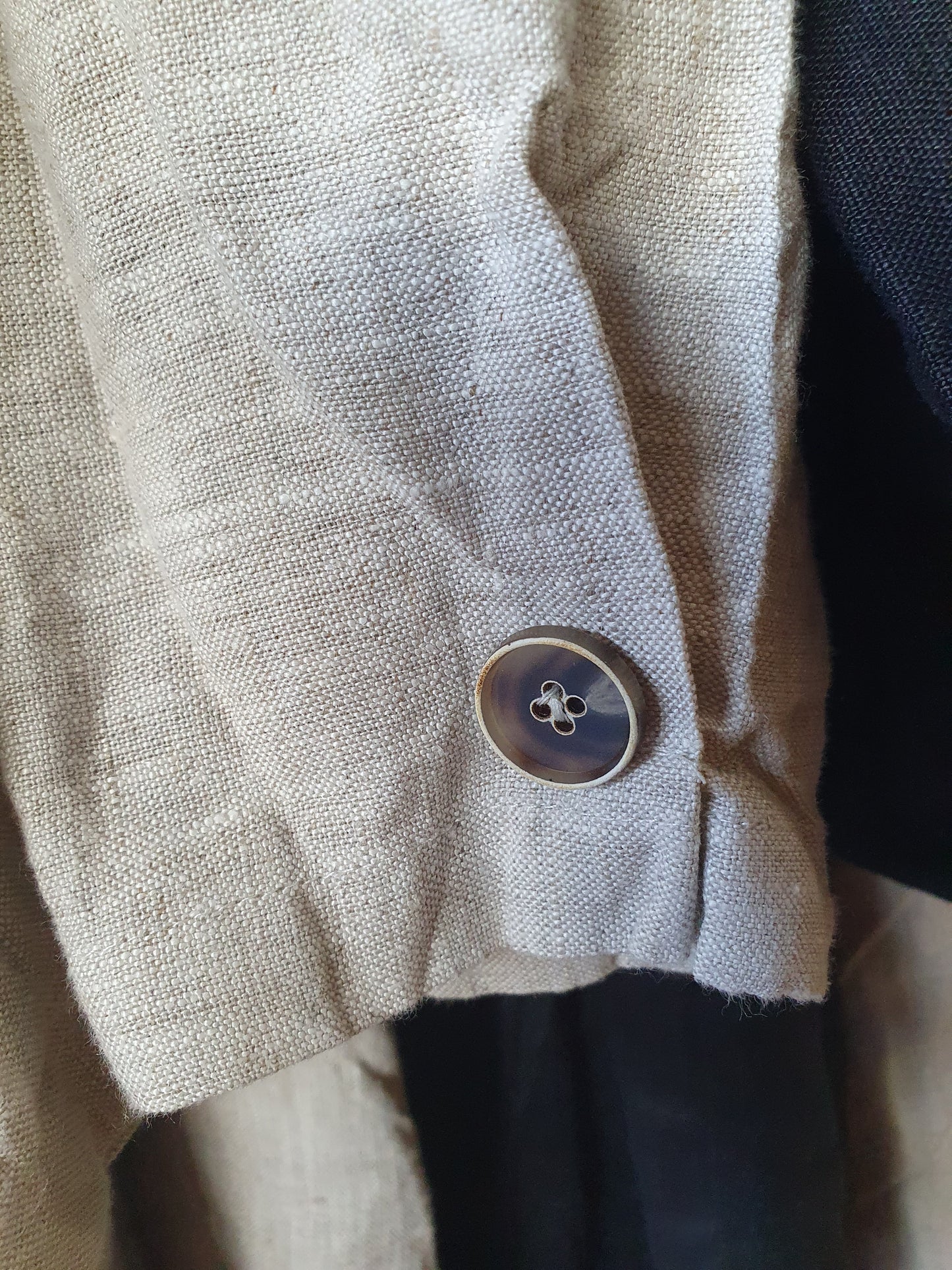 Victoria Linen Duster in Ecru