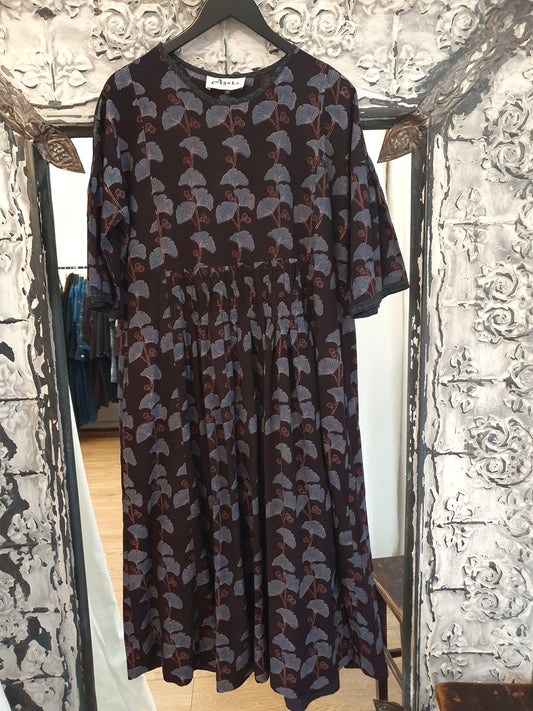Elise dress in hand blockprinted cotton