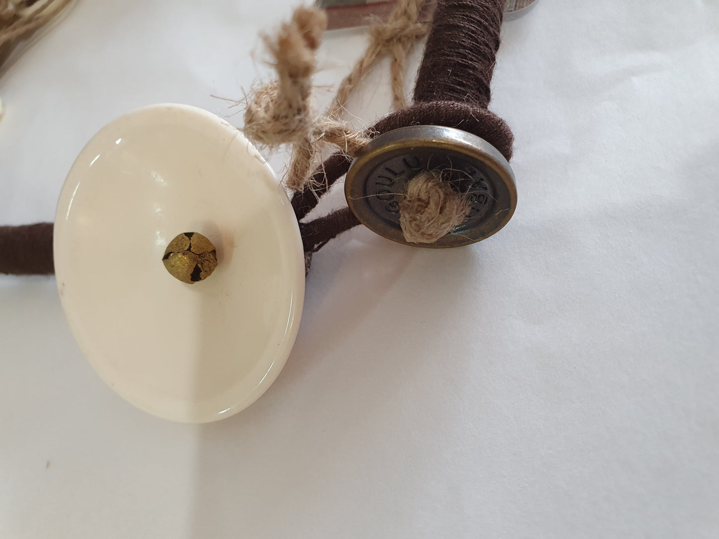 Hemp and cowrie shell necklace from Nagaland