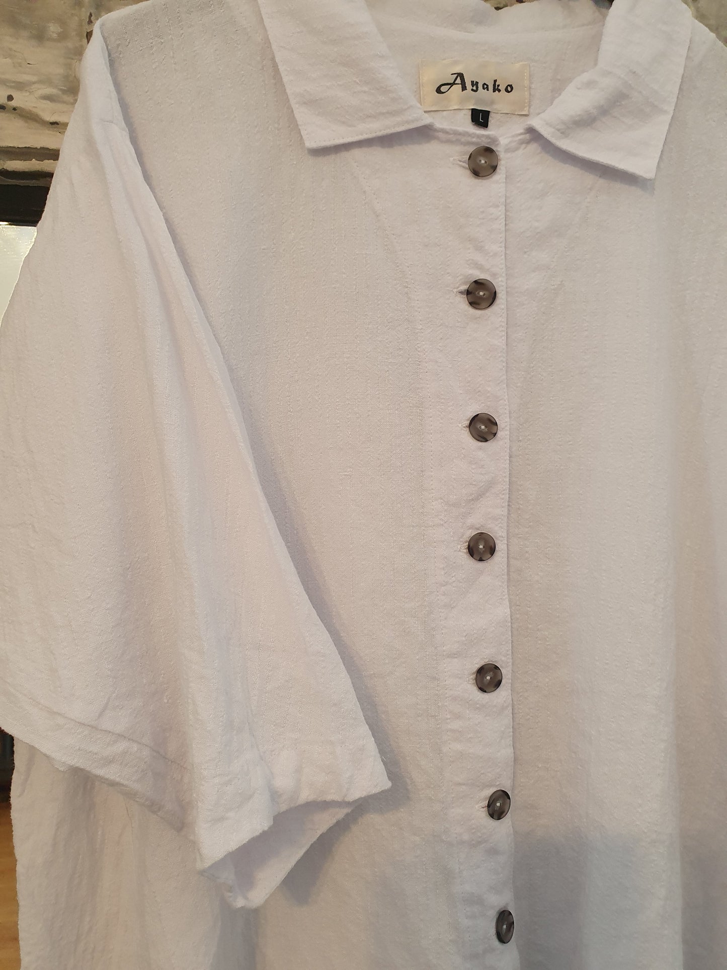 Zen shirt in white linen