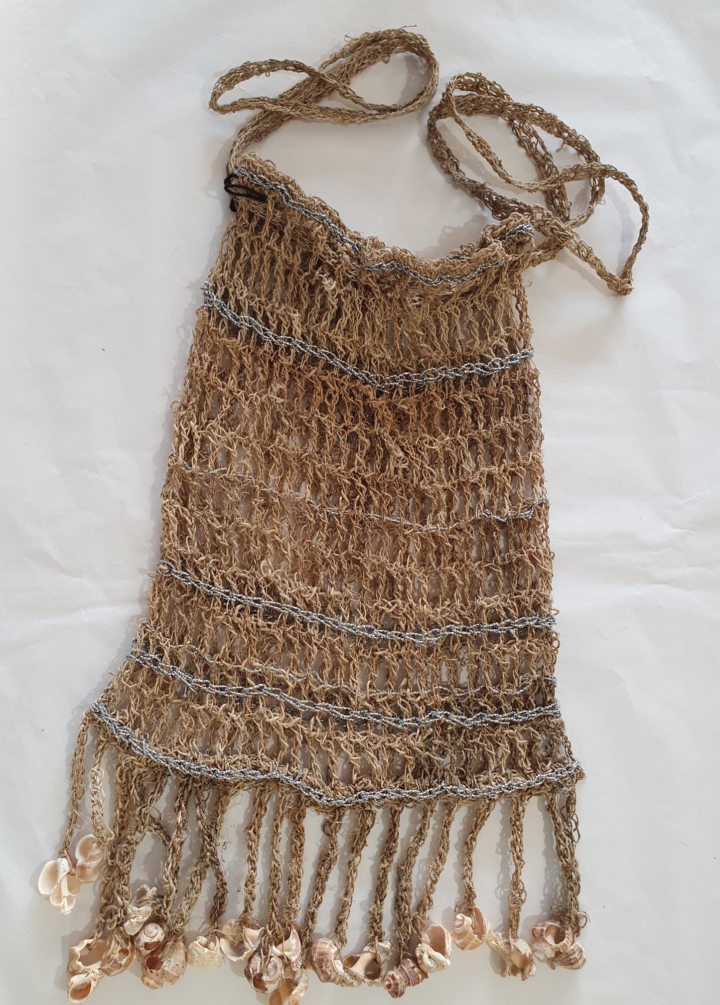 Wild hemp bag with shell tassels