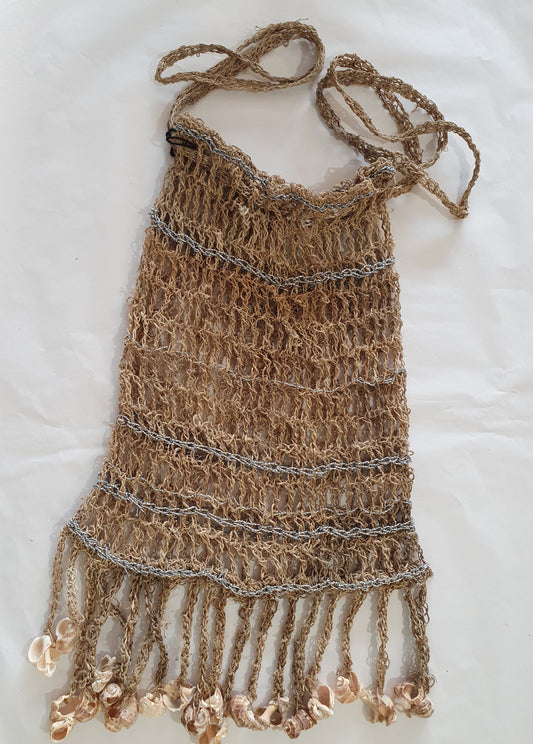 Wild hemp bag with shell tassels