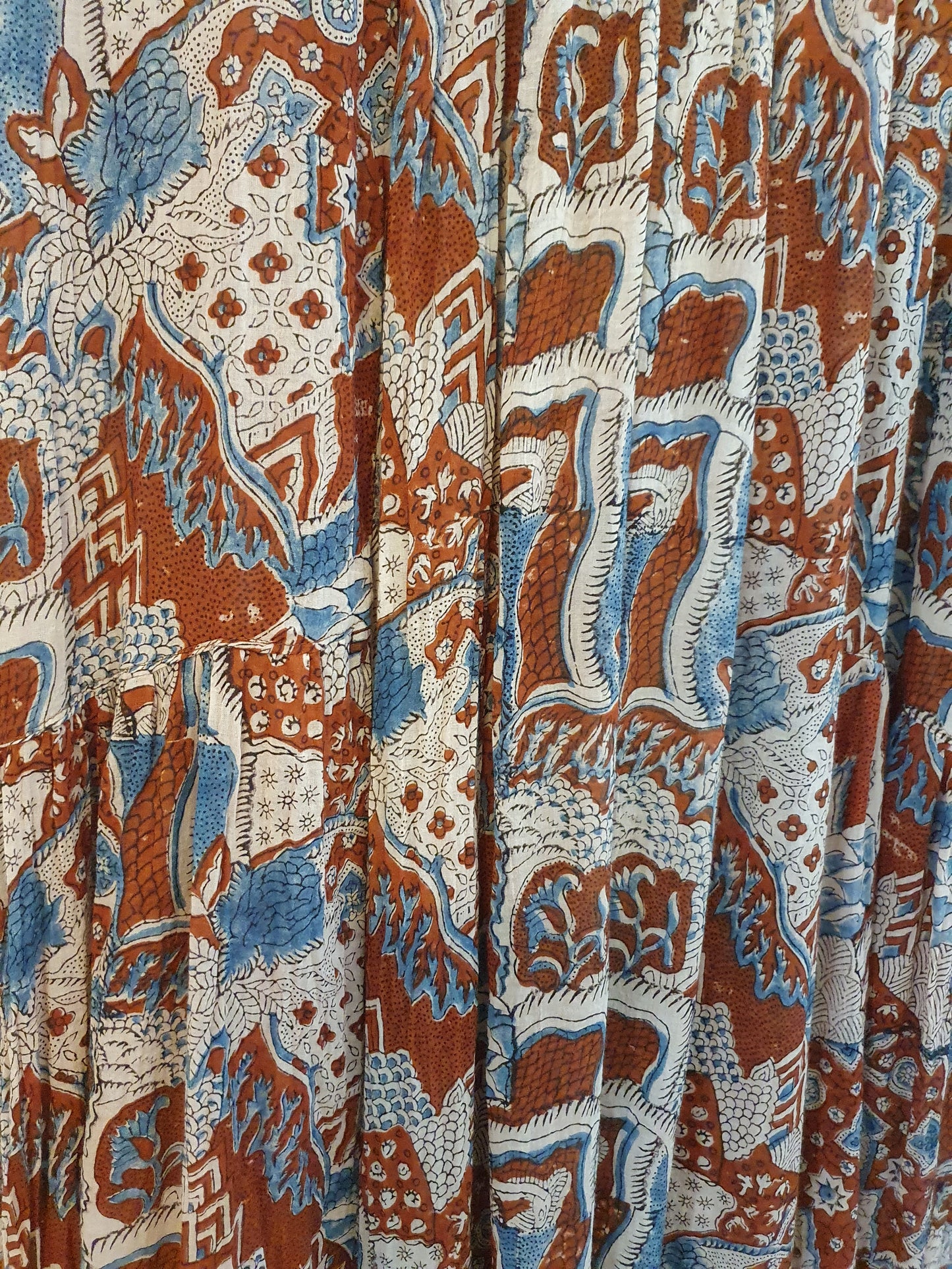 Radhika dress in fine hand blockprinted cotton