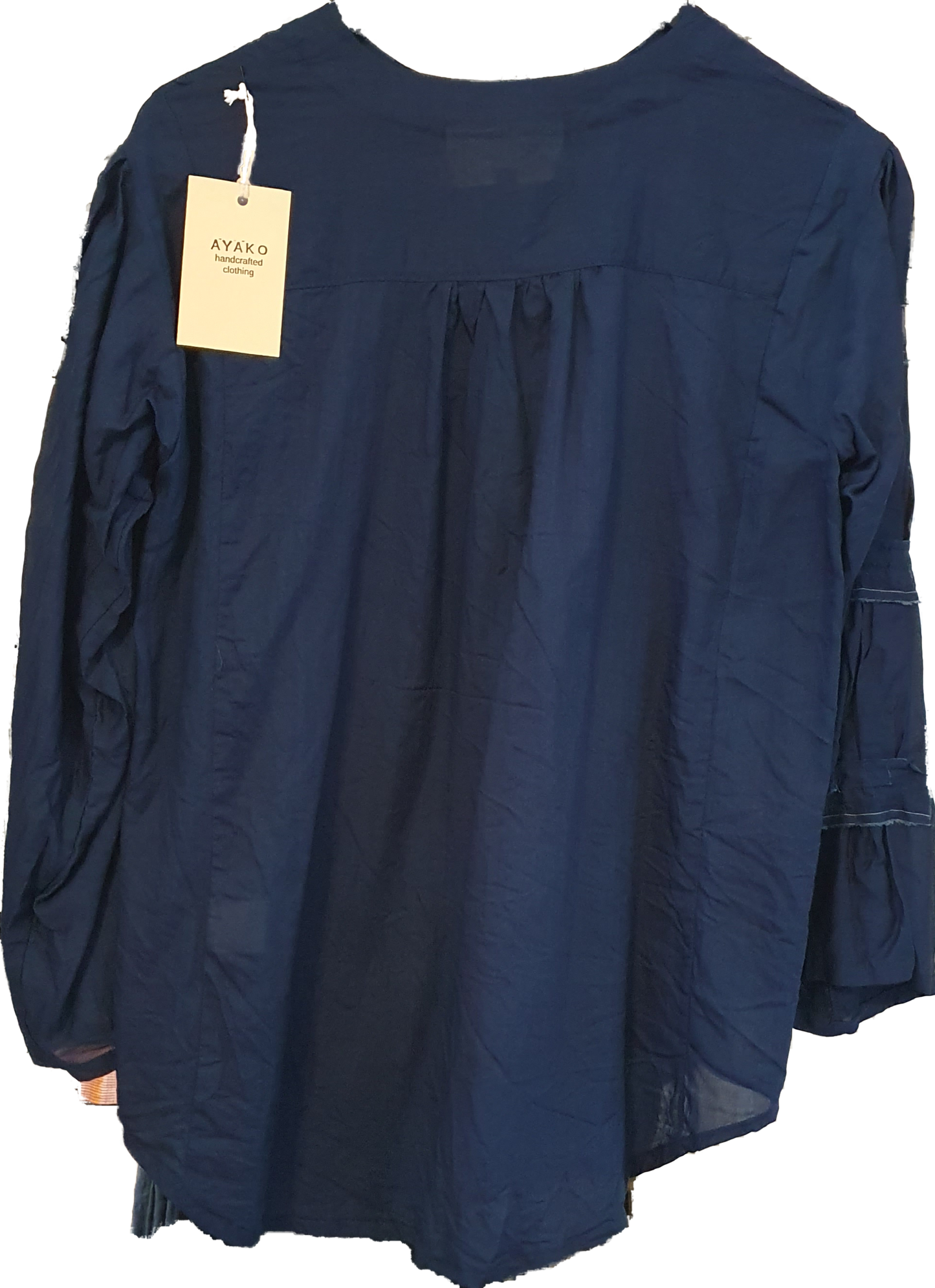 Loretta Cotton voile shirt in indigo