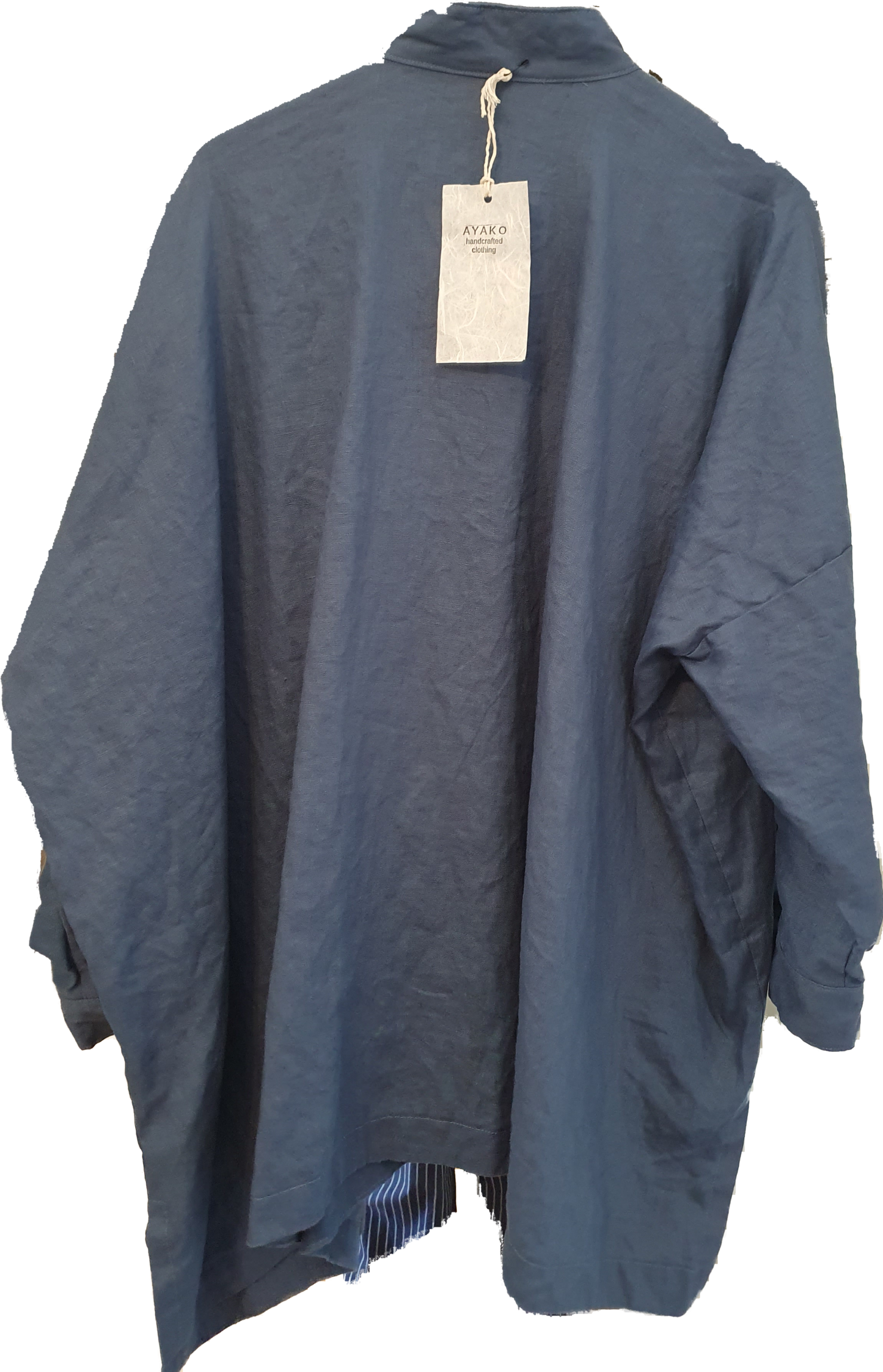 Oversized shirt in Denim Blue linen