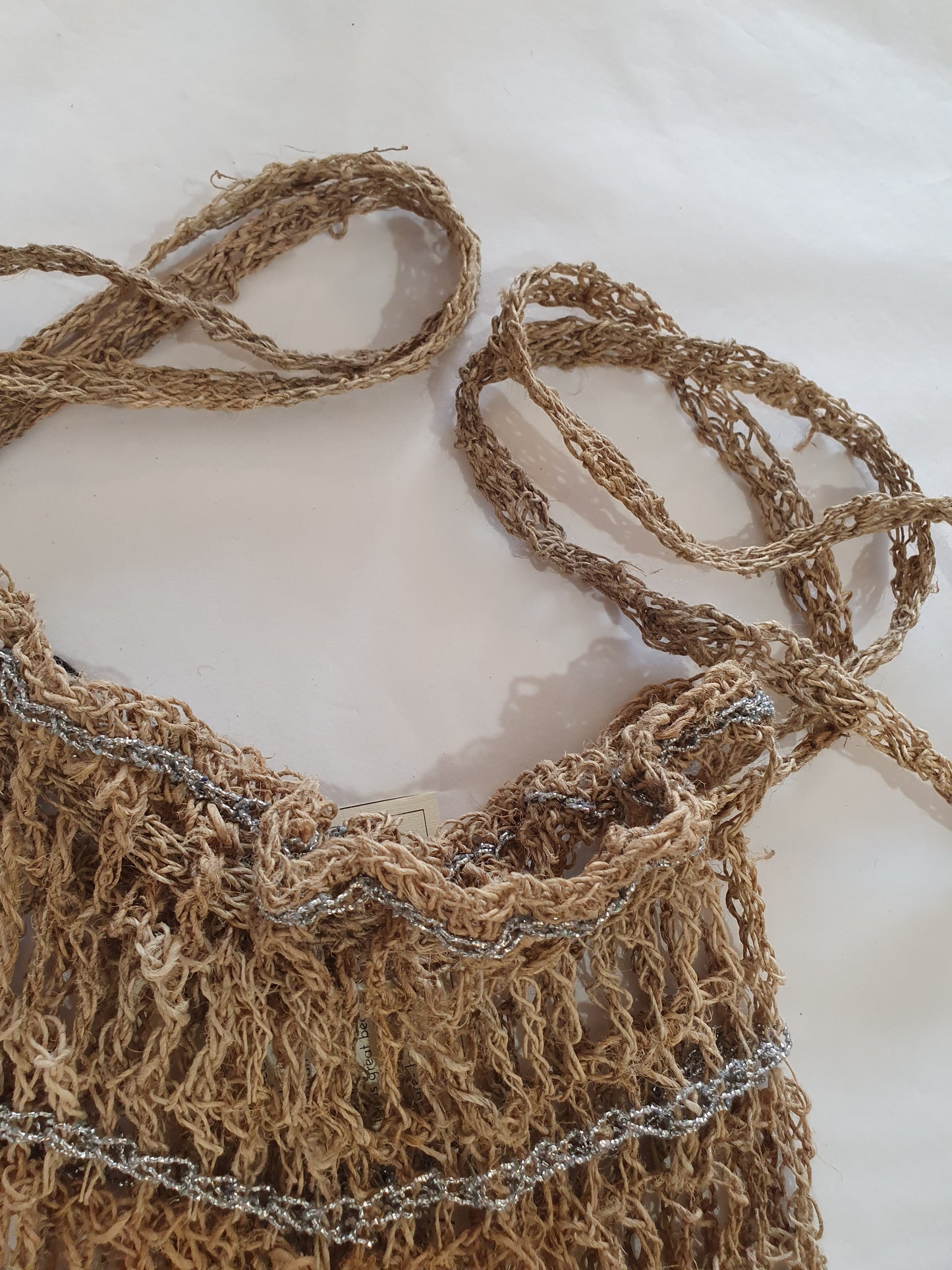 Wild hemp bag with shell tassels