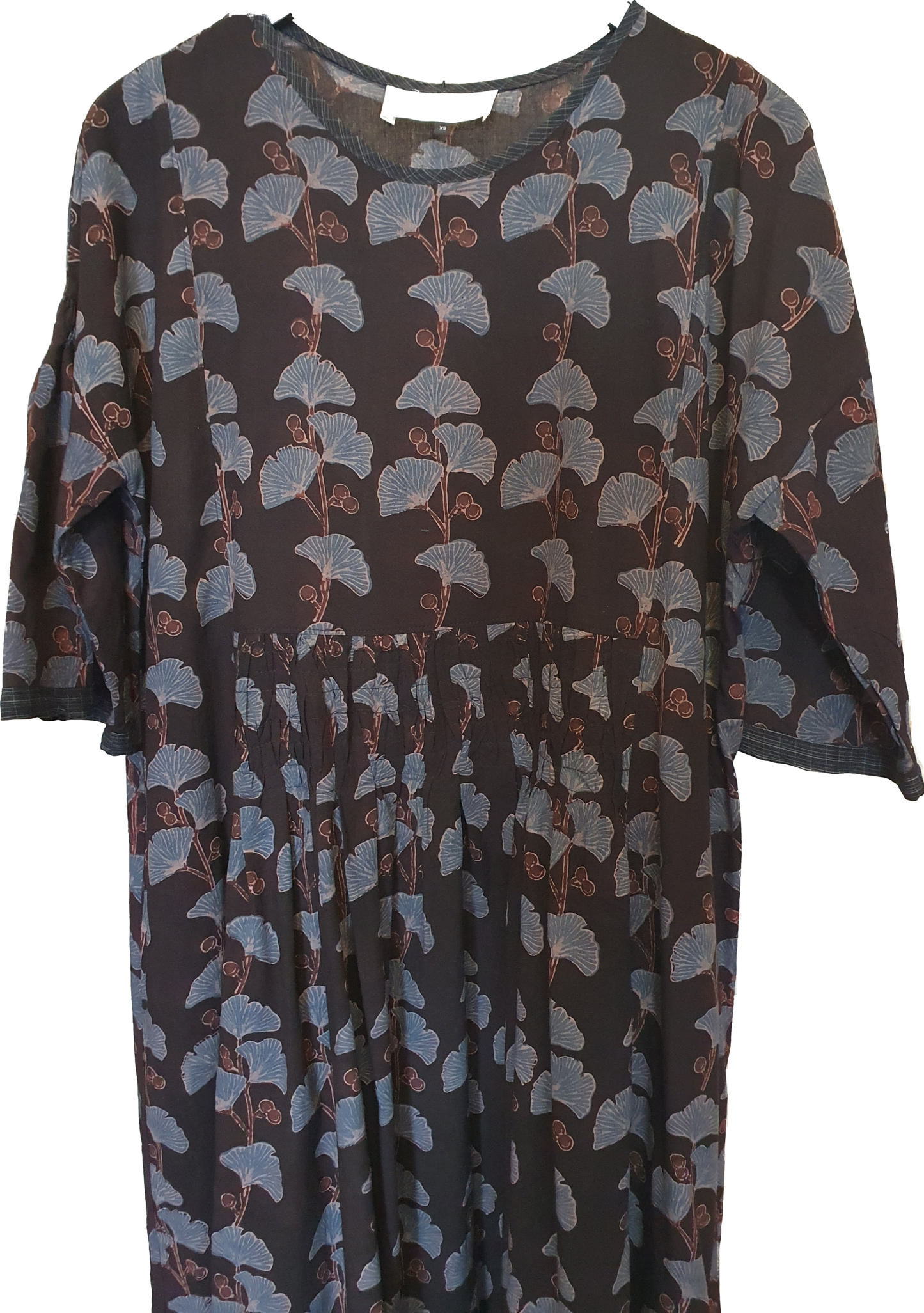 Elise dress in hand blockprinted cotton