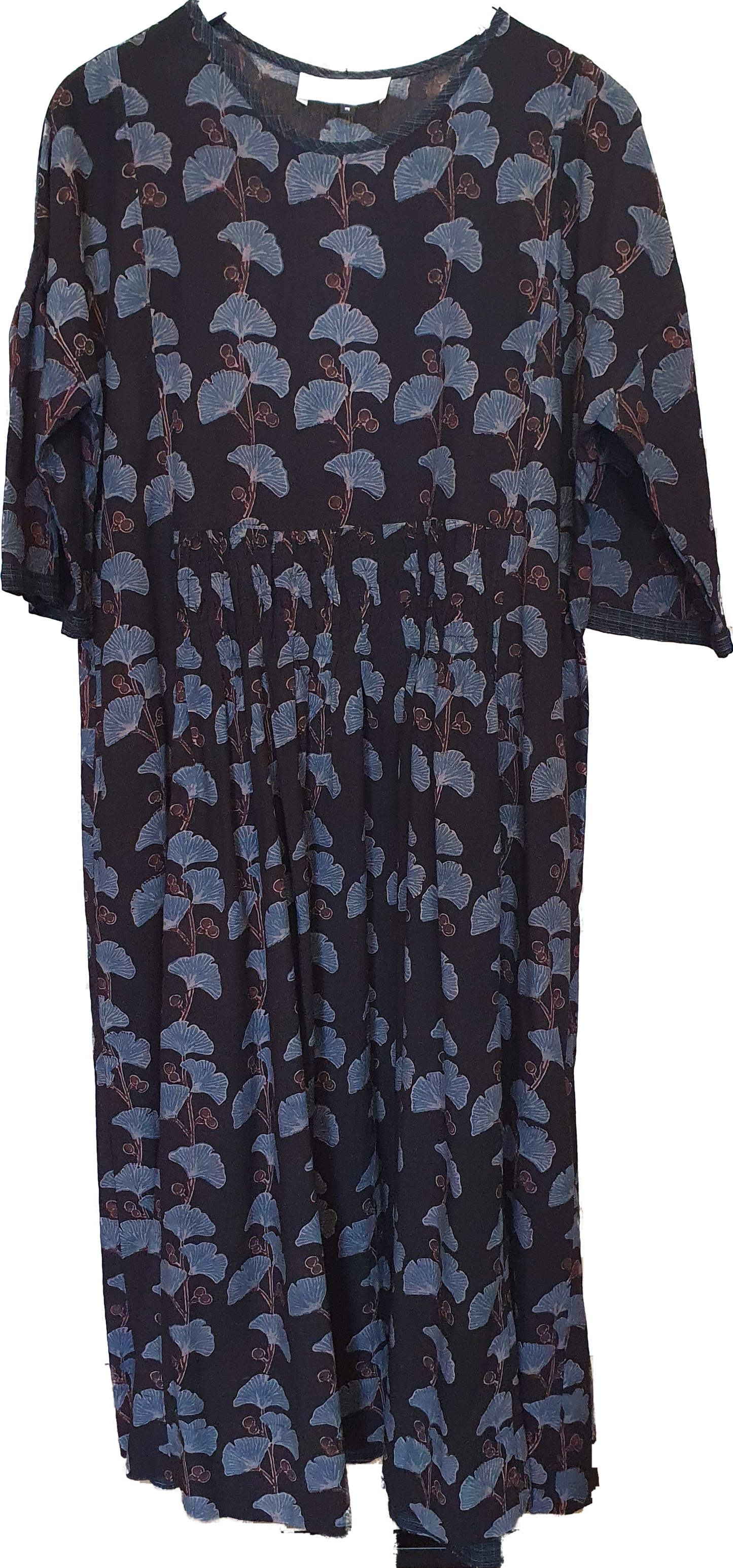Elise dress in hand blockprinted cotton
