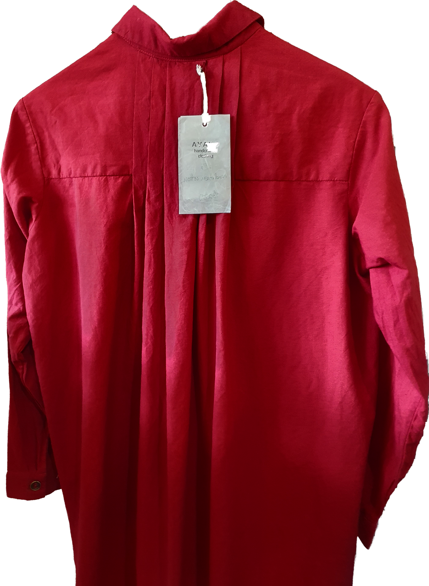Stella back pleat shirt in red