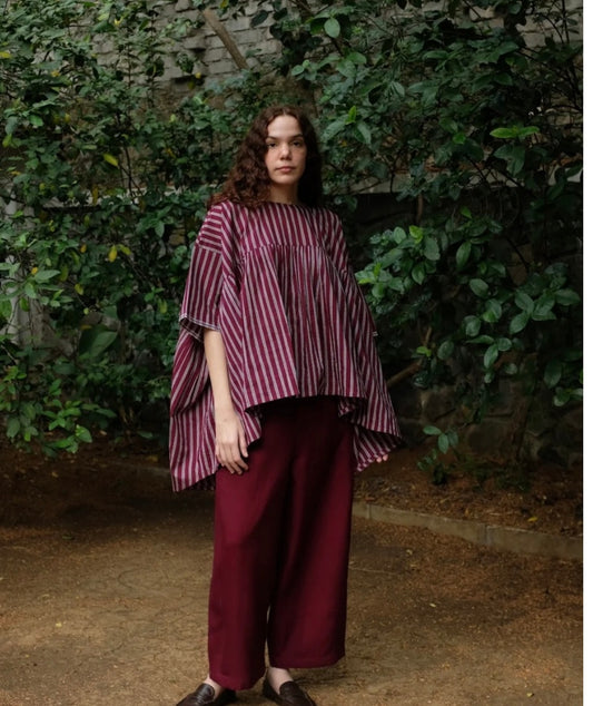 Alana top in stripes