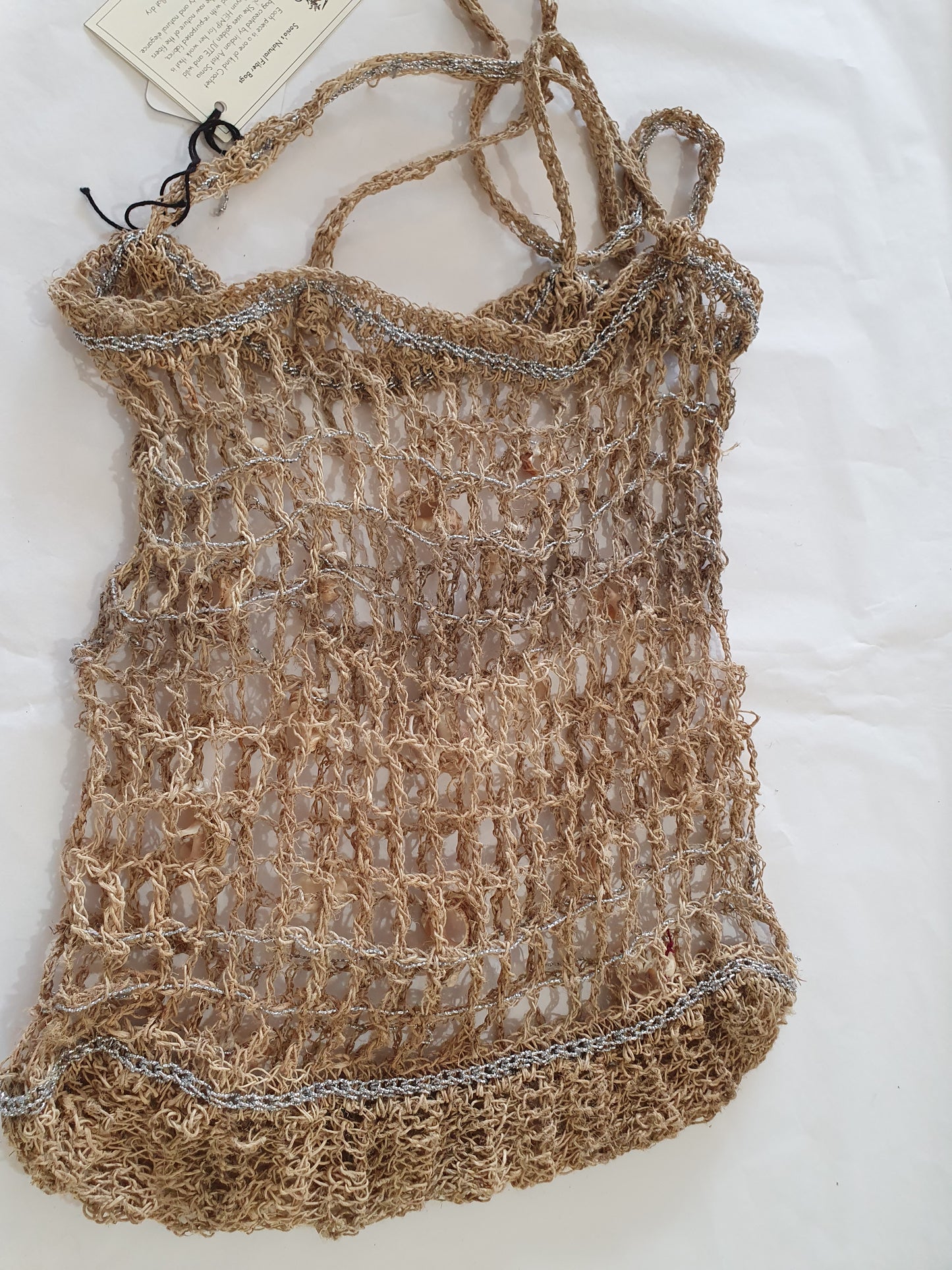 Wild hemp bag with shells