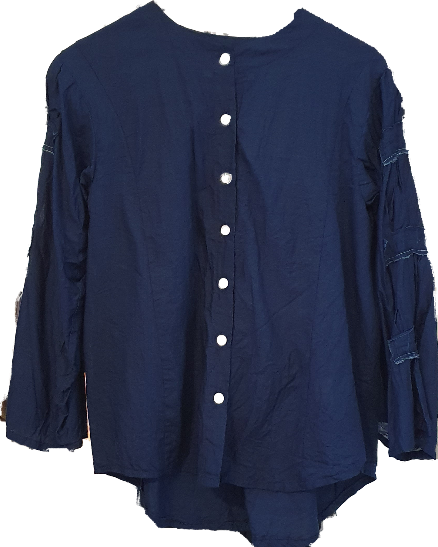 Loretta Cotton voile shirt in indigo