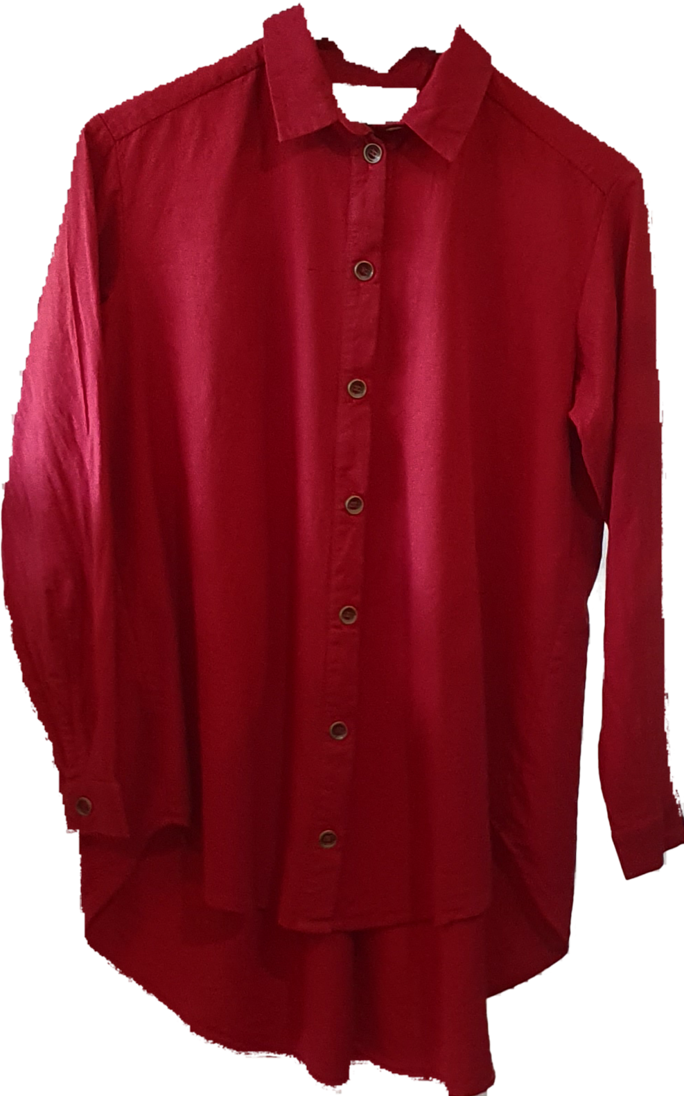 Stella back pleat shirt in red